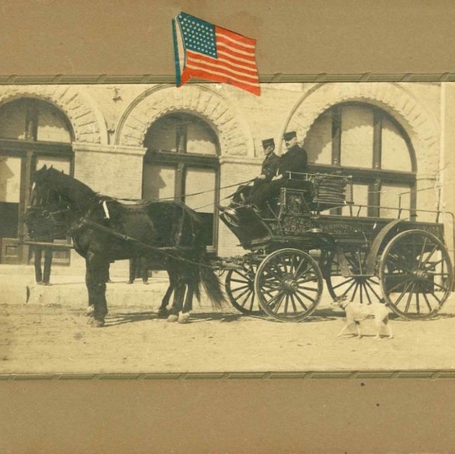 Historic Firehouse Hostel building, Austin TX